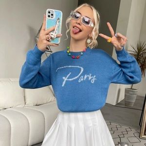 Women’s Blue “Party” Sweater